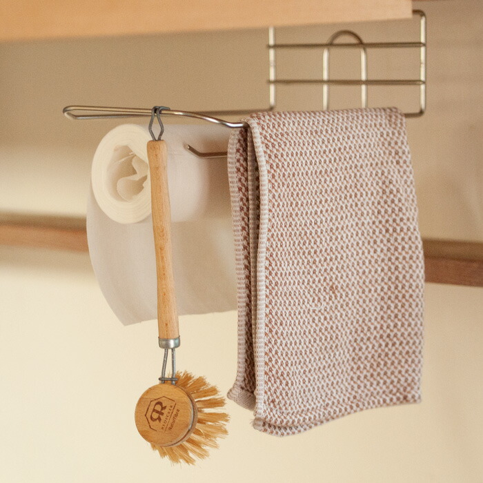 ヨシカワ　せいろも干せる吊り戸棚用引っ掛けラック