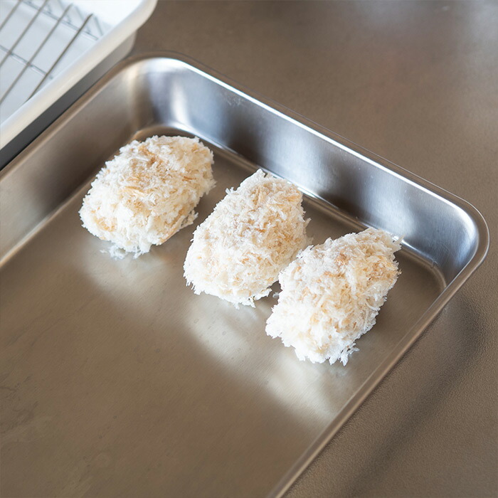 【ご予約：1月中旬以降配送予定】ヨシカワ　ステンレス浅型　角バット　15取（ツヤ消し仕上）