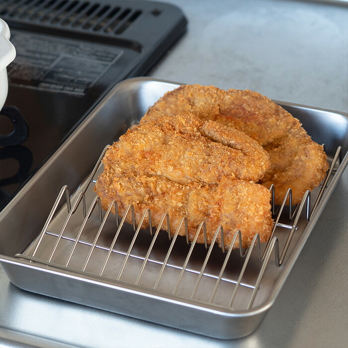 【予約限定　スコイプレゼント！　1月中旬以降配送予定】■ヨシカワ　油切り名人　波型バットアミ＆角バット　15取セット