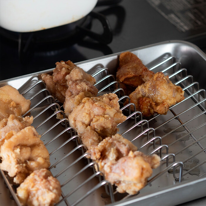 【予約限定　スコイプレゼント！　1月中旬以降配送予定】■ヨシカワ　油切り名人　波型バットアミ＆角バット　15取セット