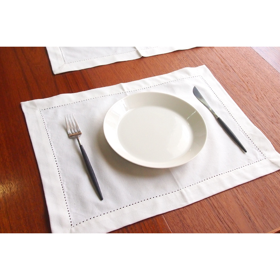 スキャンテックス ランチョンマット 34×45cm ホワイト / Scantex