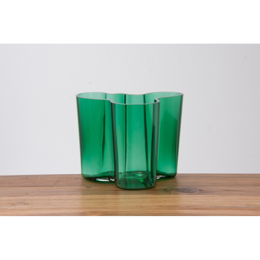 イッタラ アルヴァ・アアルトコレクション ベース M 120mm エメラルド / iittala AlvarAaltoCollection