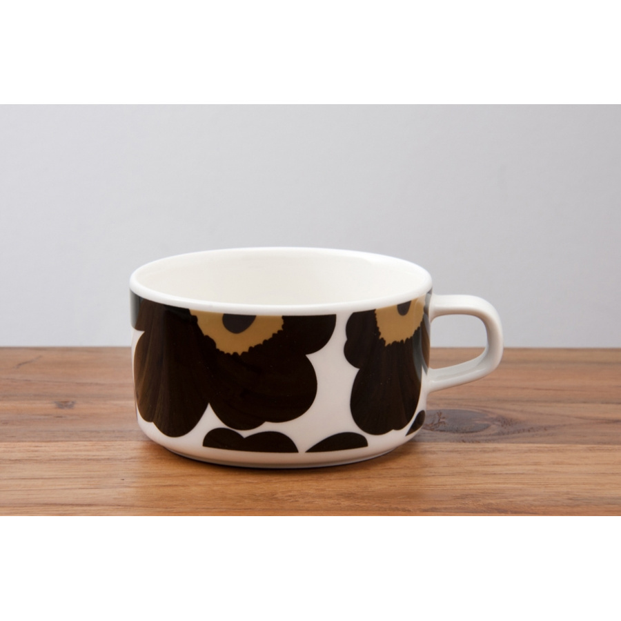 【取扱終了0924】マリメッコ ティーカップ 250ml ウニッコ ブラック / marimekko Unikko　※