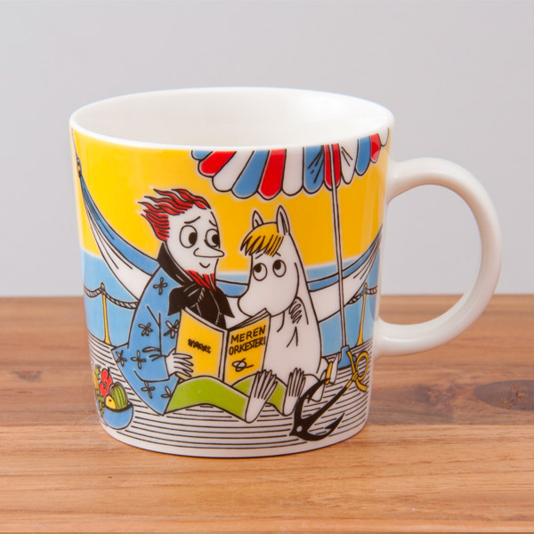 ★【廃番・お宝マグ】【2013年限定】アラビア (ARABIA) ムーミン (Moomin) マグ フローレンと詩人 (Snork Maiden and the poet)
