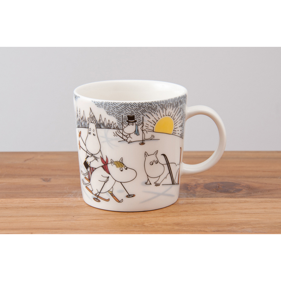 【2014年限定】アラビア ムーミン マグ ミスターブリスクとスキー / ARABIA Moomin skiing with Mr. Brisk