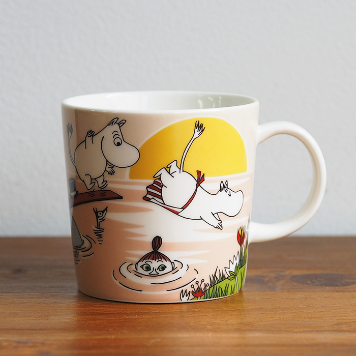 【2019年限定】アラビア ムーミン マグ イブニングスイム / ARABIA Moomin Eveningswim ※