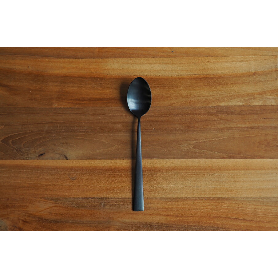 クチポール デュナ・マットブラック デザートスプーン / Cutipol DUNA‐MattBlack ※