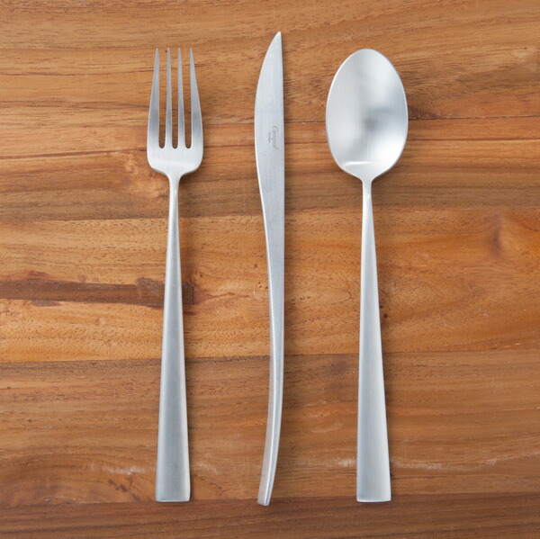 ■クチポール デュナ ディナーセット 3PCS (箱なし) / Cutipol DUNA-Brushed