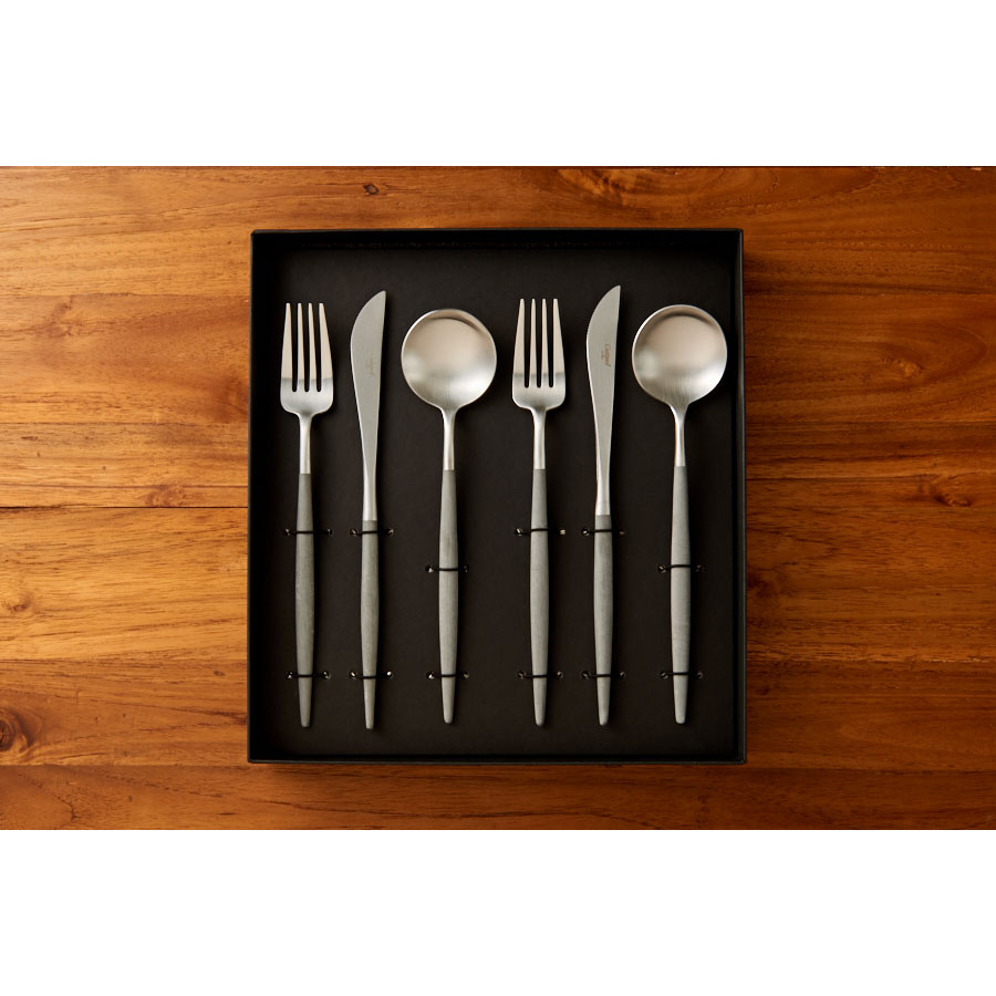 クチポール ゴア・グレー ディナーセット 6PCS / Cutipol GOA-Gray