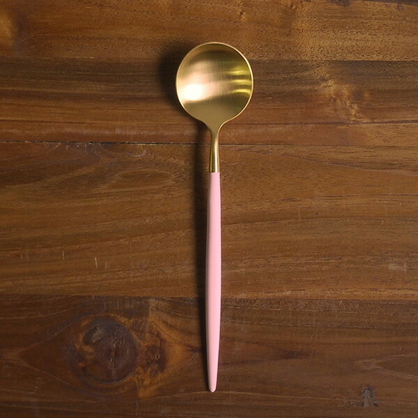 クチポール ゴア・ピンク マットゴールド テーブルスプーン / Cutipol GOA-PinkMattGold