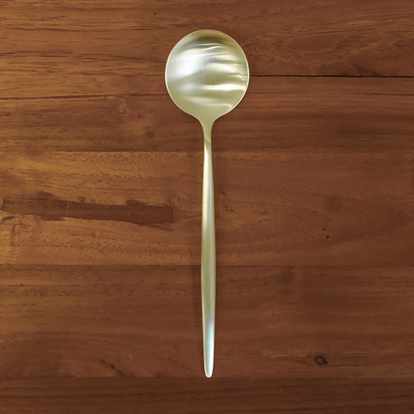 クチポール ムーン・シャンパンゴールド テーブルスプーン / Cutipol MOON-ChampagneGold