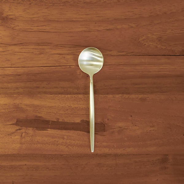クチポール ムーン・シャンパンゴールド ティースプーン / Cutipol MOON-ChampagneGold
