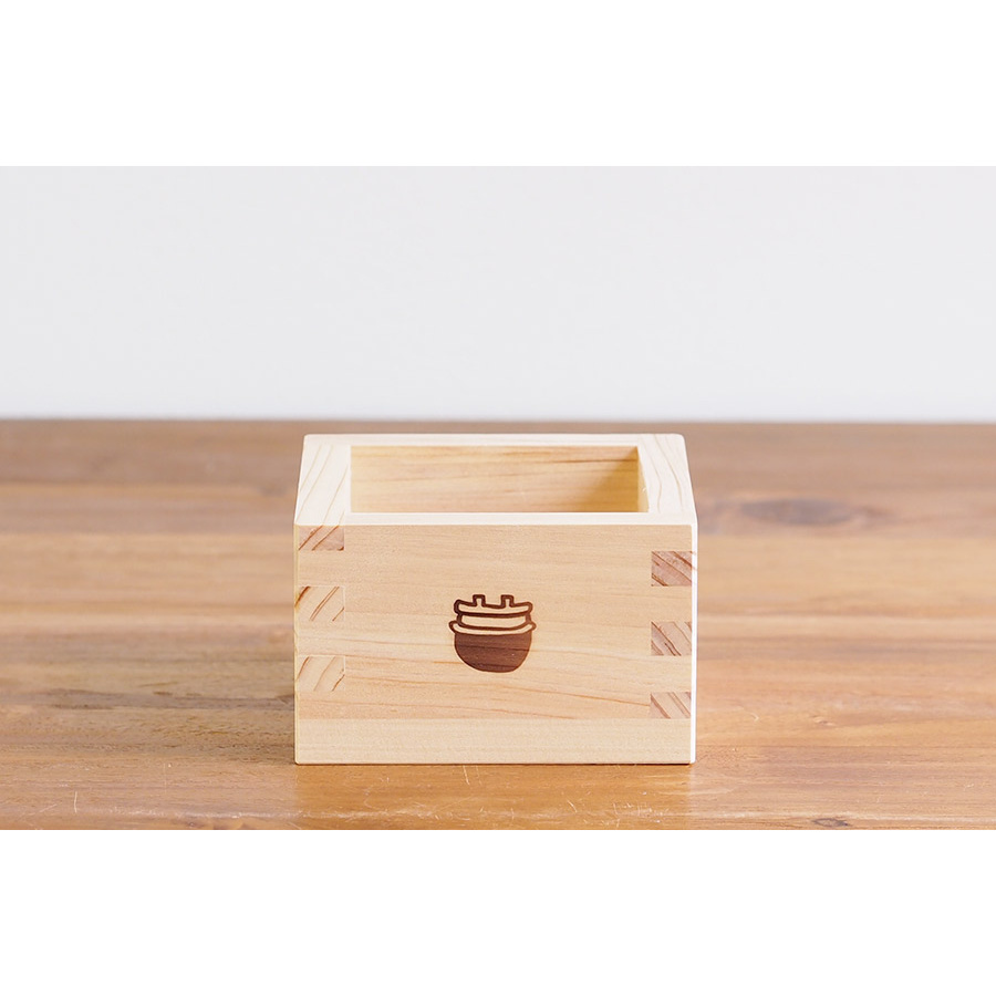 つきじ常陸屋オリジナル 焼印入枡 一合 釜