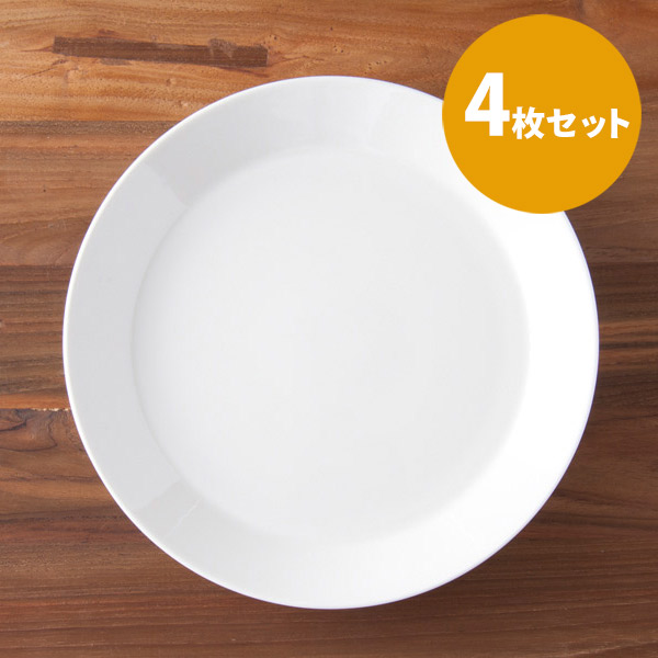 ■【4枚セット】イッタラ ティーマ プレート 23cm ホワイト / iittala TEEMA