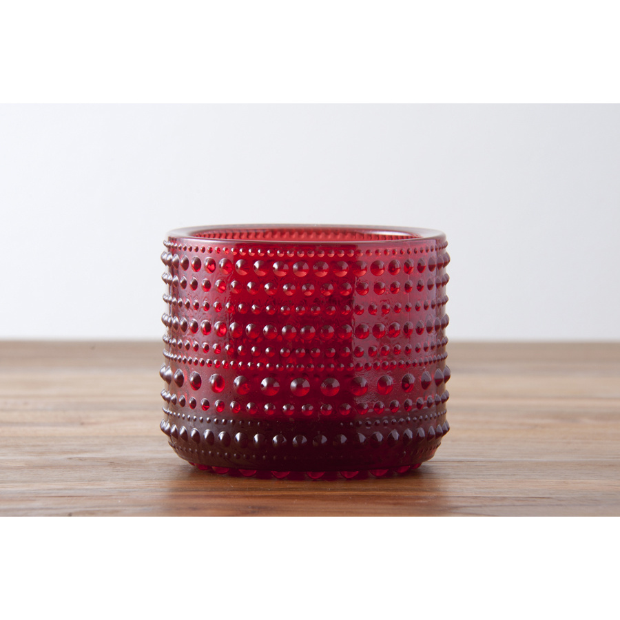 イッタラ カステヘルミ キャンドルホルダー クランベリー / iittala Kastehelmi