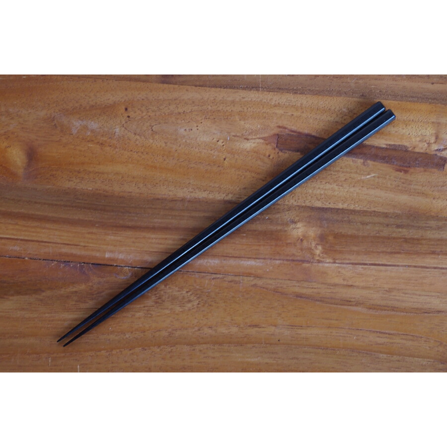 石川漆宝堂 面取箸 BLACK L