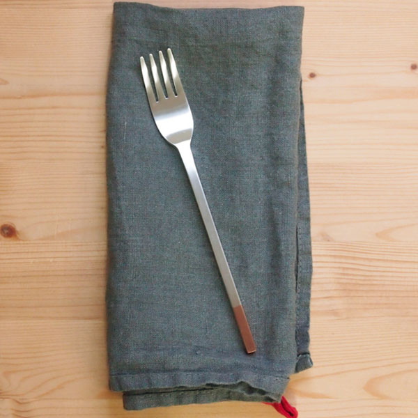 工房アイザワ 純銅洋食器 デザートフォーク 銀仕上