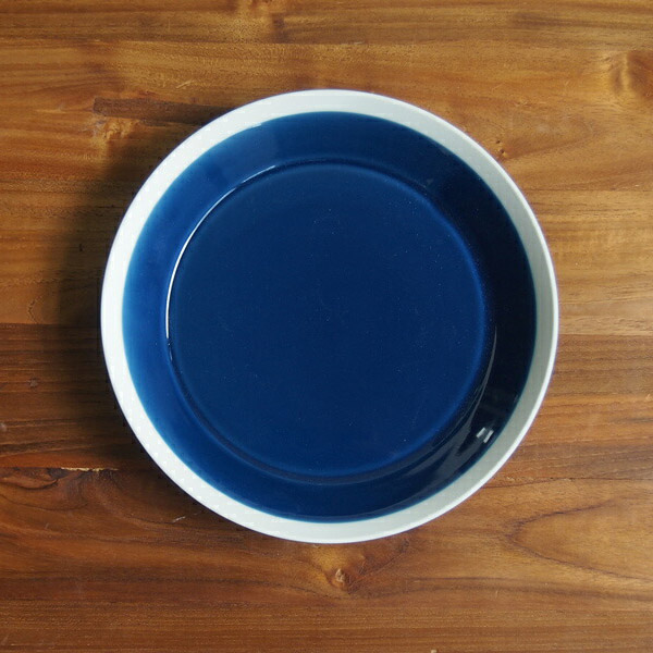 yumiko　iihoshi　porcelain　×　木村硝子店　dishes　200　plate　ink blue　/　ディシィーズ　インクブルー