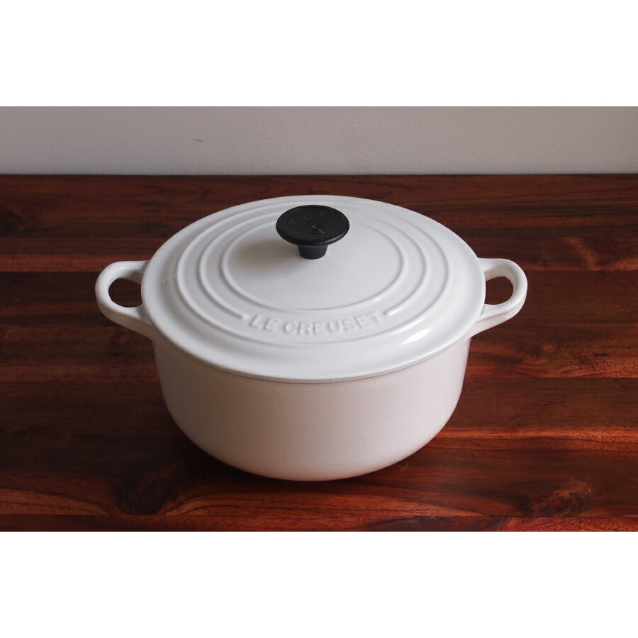 ル・クルーゼ トラディション ココットロンド 20cm ホワイト【国内正規品】 / Le Creuset