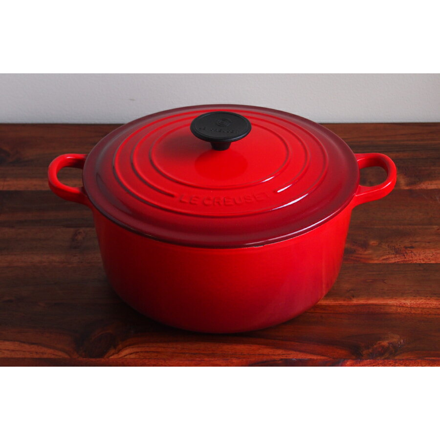 ル・クルーゼ トラディション ココットロンド 24cm チェリーレッド【国内正規品】 / Le Creuset