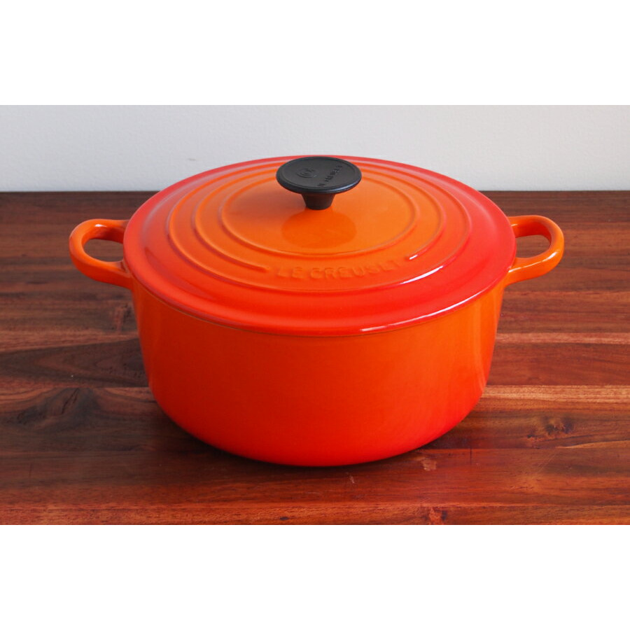 【決算SALE】ル・クルーゼ トラディション ココットロンド 24cm オレンジ【国内正規品】 / Le Creuset