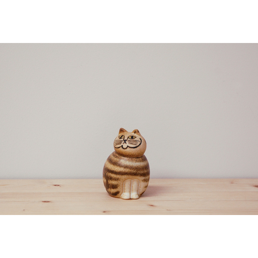 リサ・ラーソン ミア ミニ 95mm ブラウン / Lisa Larson Cats-Mia
