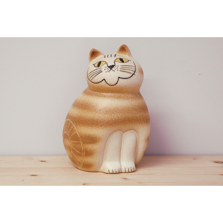 リサ・ラーソン ミア ミディアム 190mm ブラウン / Lisa Larson Cats-Mia