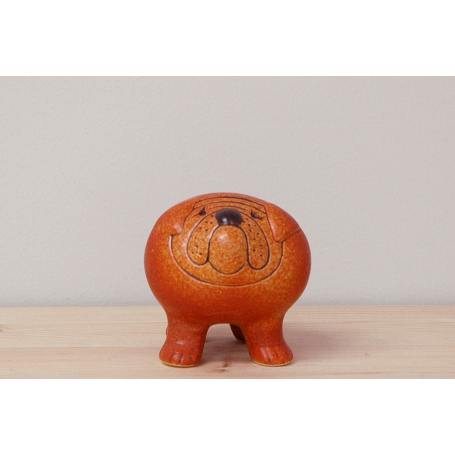 リサ・ラーソン ブルドッグ 65mm ブラウン / Lisa Larson Bulldog