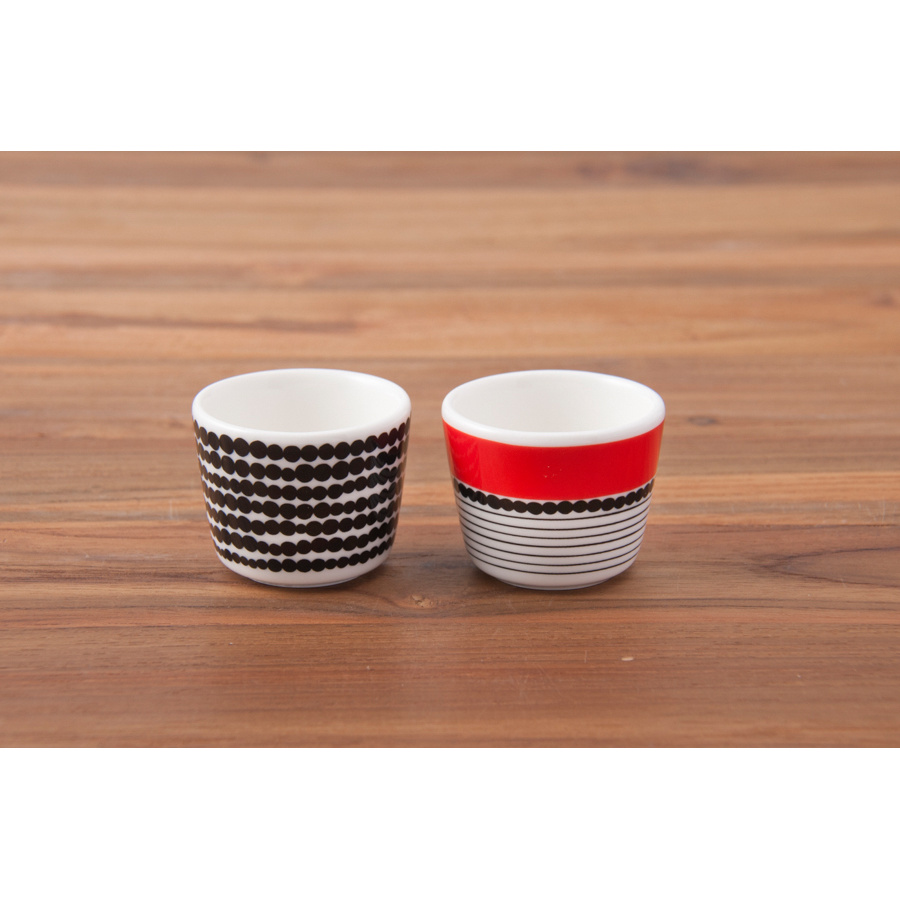 マリメッコ エッグカップ 2個セット ラシィマット / marimekko Rasymatto