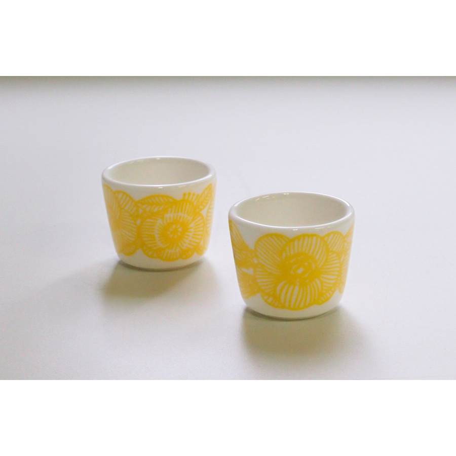 【単品】マリメッコ エッグカップ クルイェンポルヴィ イエロー / marimekko Kurjenpolvi