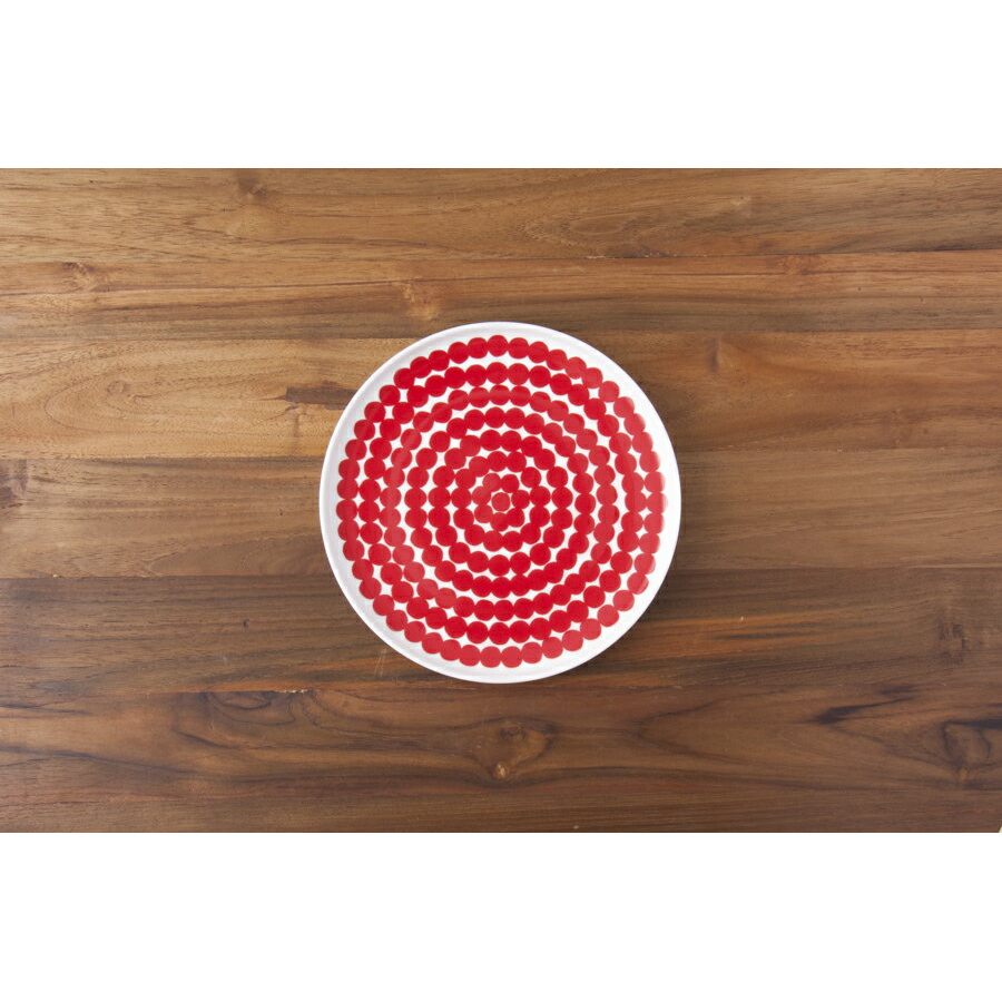 【限定】マリメッコ プレート 20cm シイルトラプータルハ レッド / marimekko Siirtolapuutarha