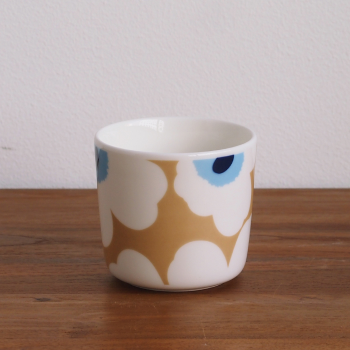 マリメッコ コーヒーカップ 200ml 取っ手なし ウニッコ ベージュ / marimekko Unikko