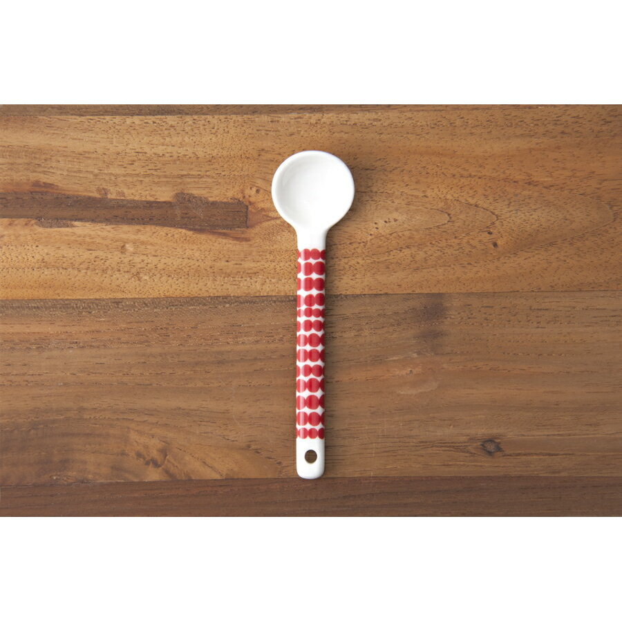 【決算SALE】【限定・単品】マリメッコ セラミックスプーン ラシィマット レッド / marimekko Rasymatto