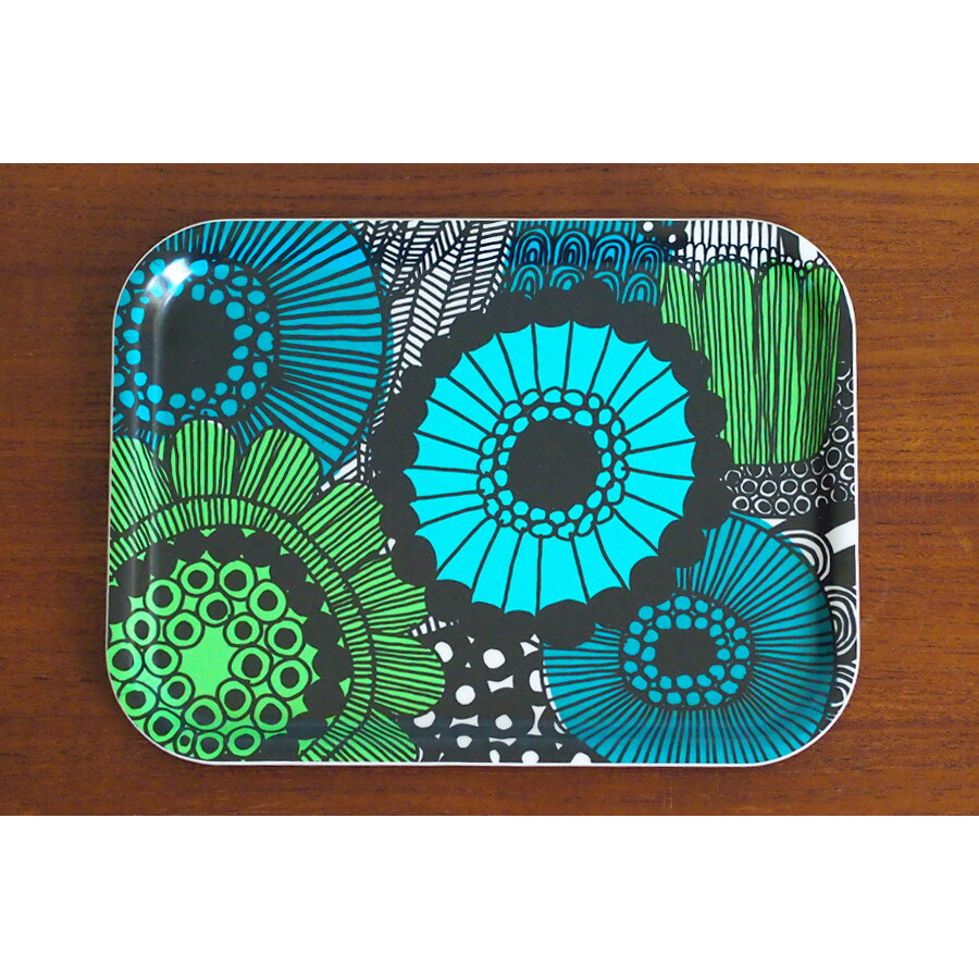 【フィンランド独立100周年】マリメッコ トレイ 27×20cm ピエニ・シイルトラプータルハ / marimekko Pieni-Siirtolapuutarha