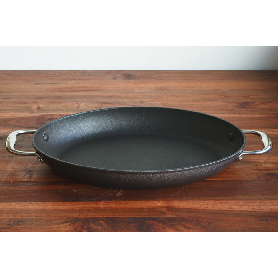 ポワン・バーグル エクスカリバー ノンスティックオーバルフィッシュパン 26cm / point virgule ※