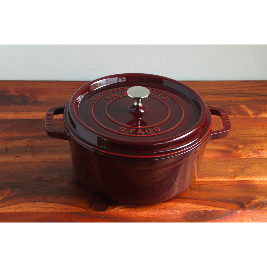 ストウブ ピコココット ラウンド 24cm グレナディンレッド / staub
