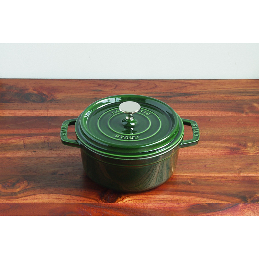 ストウブ ピコココット ラウンド 18cm バジルグリーン / staub