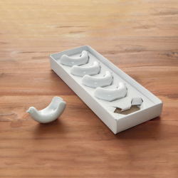 Hakusan 白山陶器 とり型 箸置揃 5客セット 白磁 食器と料理道具の専門店 プロキッチン