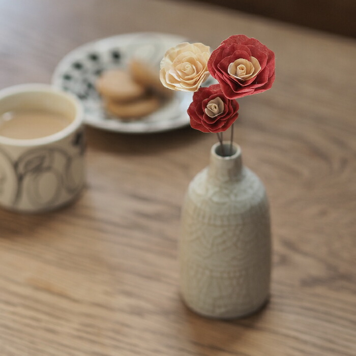 □【セット】かなばフラワー 季節のお花とドイリーベースＳ | 食器と