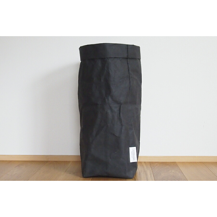 ウォッシュママ ウォッシャブルペーパーバッグ XL ブラック / UASHMAMA