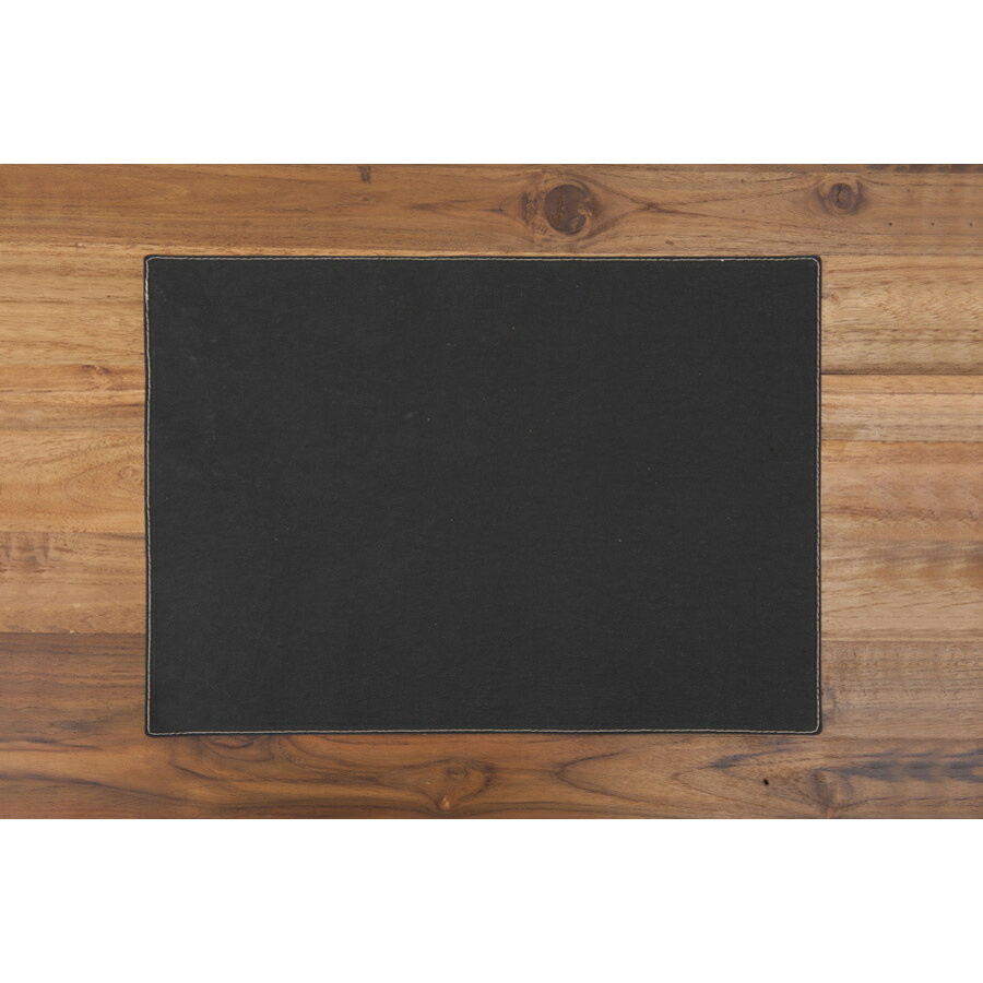 ウォッシュママ ウォッシャブルペーパープレイスマット 33×48cm ブラック / UASHMAMA