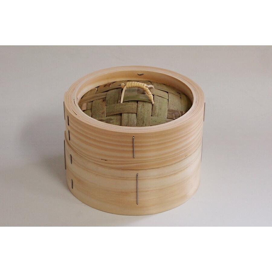 山一 ひのき中華せいろ (印籠蓋) 15cm 身&蓋セット