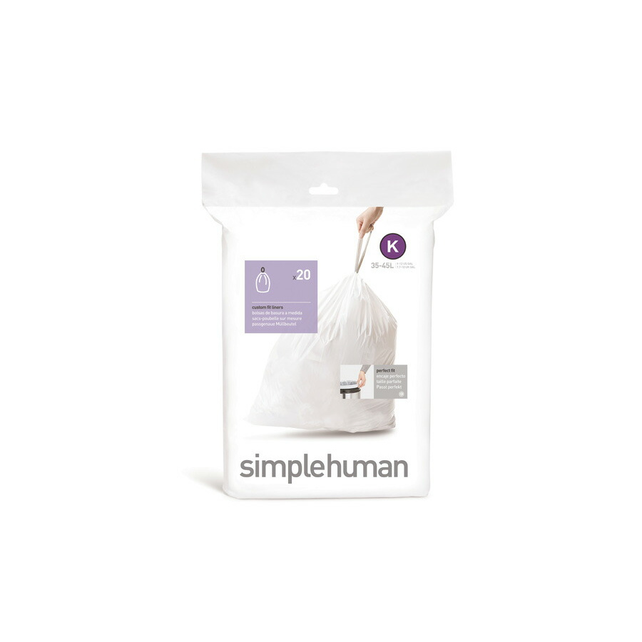 simplehuman シンプルヒューマン パーフェクトフィットゴミ袋 35-45L コードK / simplehuman